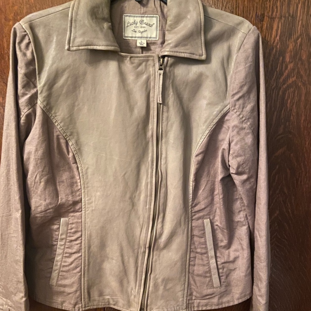 LuckyBrand Mixed Media Jacket